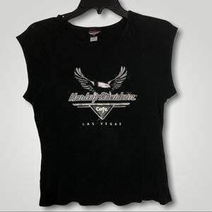 Harley Davidson Las Vegas Cafe crewneck shirt.